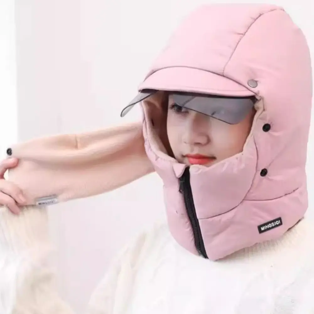 

Удобная ветрозащитная теплая зимняя шапка, морозостойкая зимняя шапка-наушник, защита шеи, теплая лыжная маска для пешего туризма