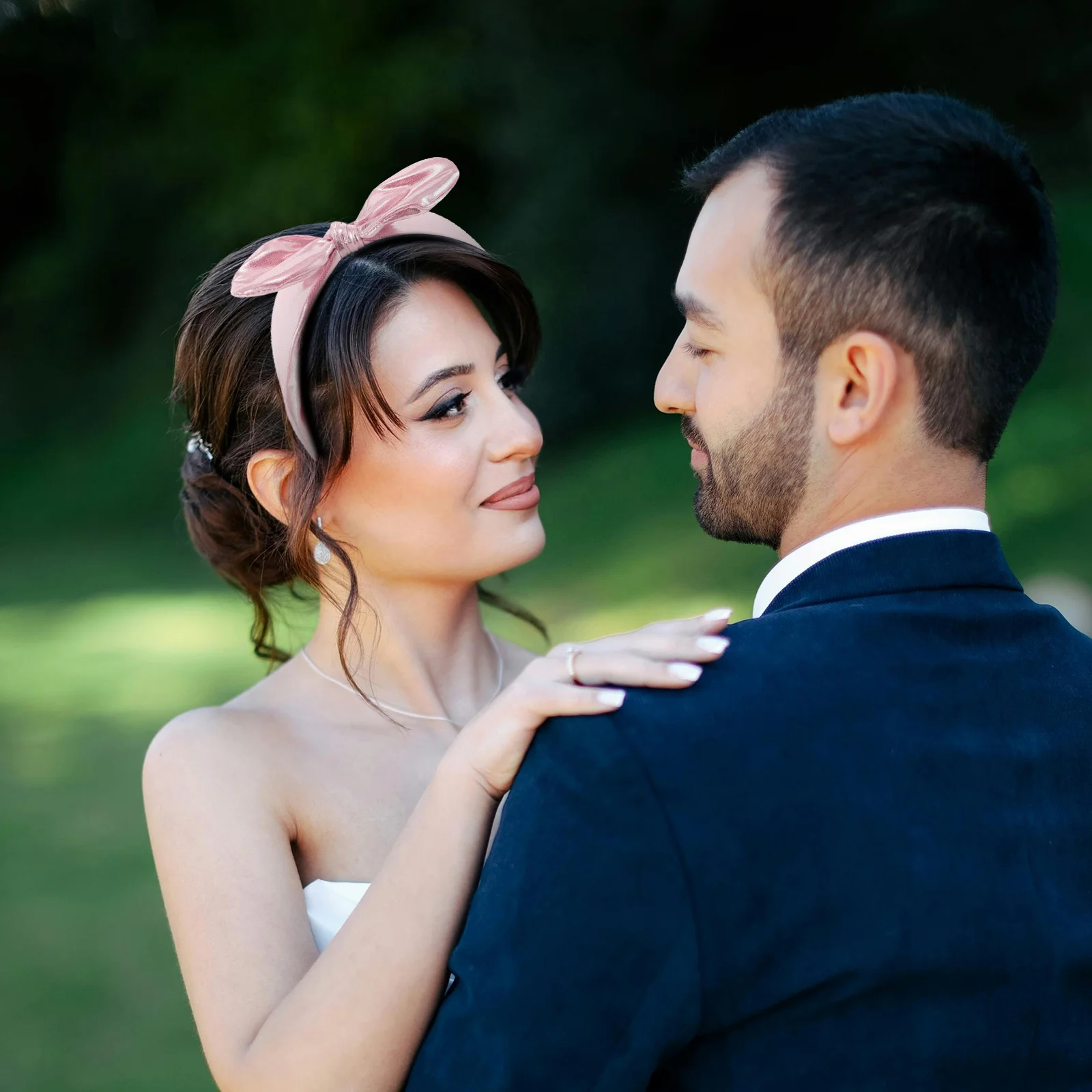 

Knotted Club Accessory Hair Band Shiny Festival Glitter Fashion Headband Birthday Bow Tie