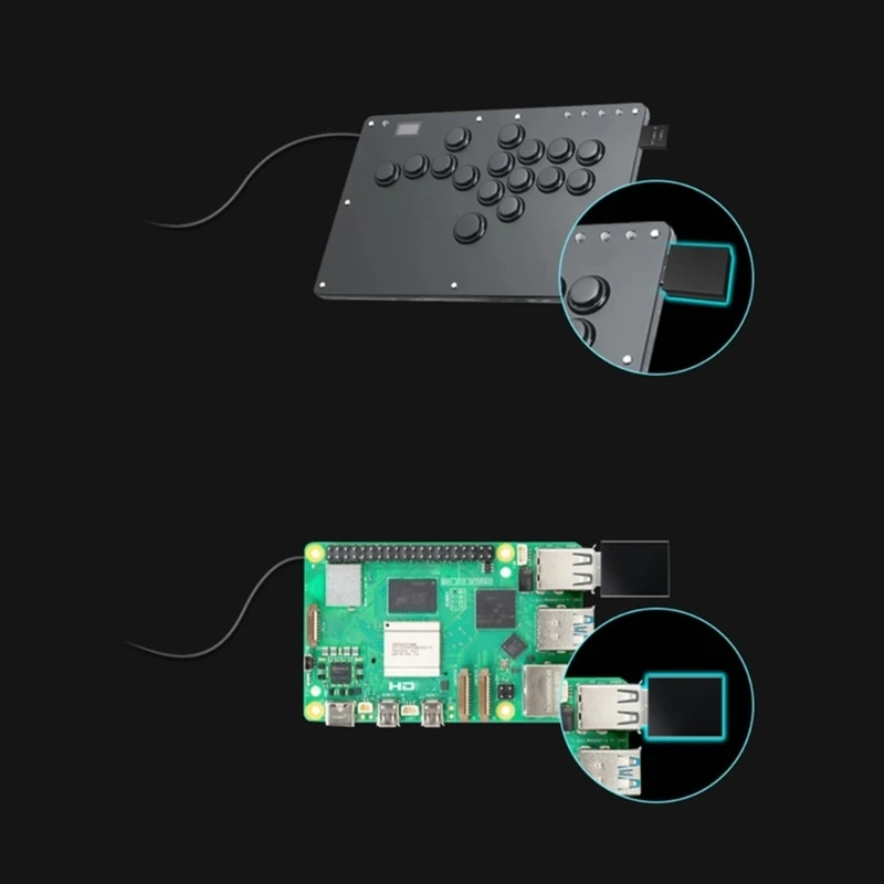 Advanced Gaming Adapter Wear Resistant Effortless Installation Enhances Compatibility Smooth Gaming 