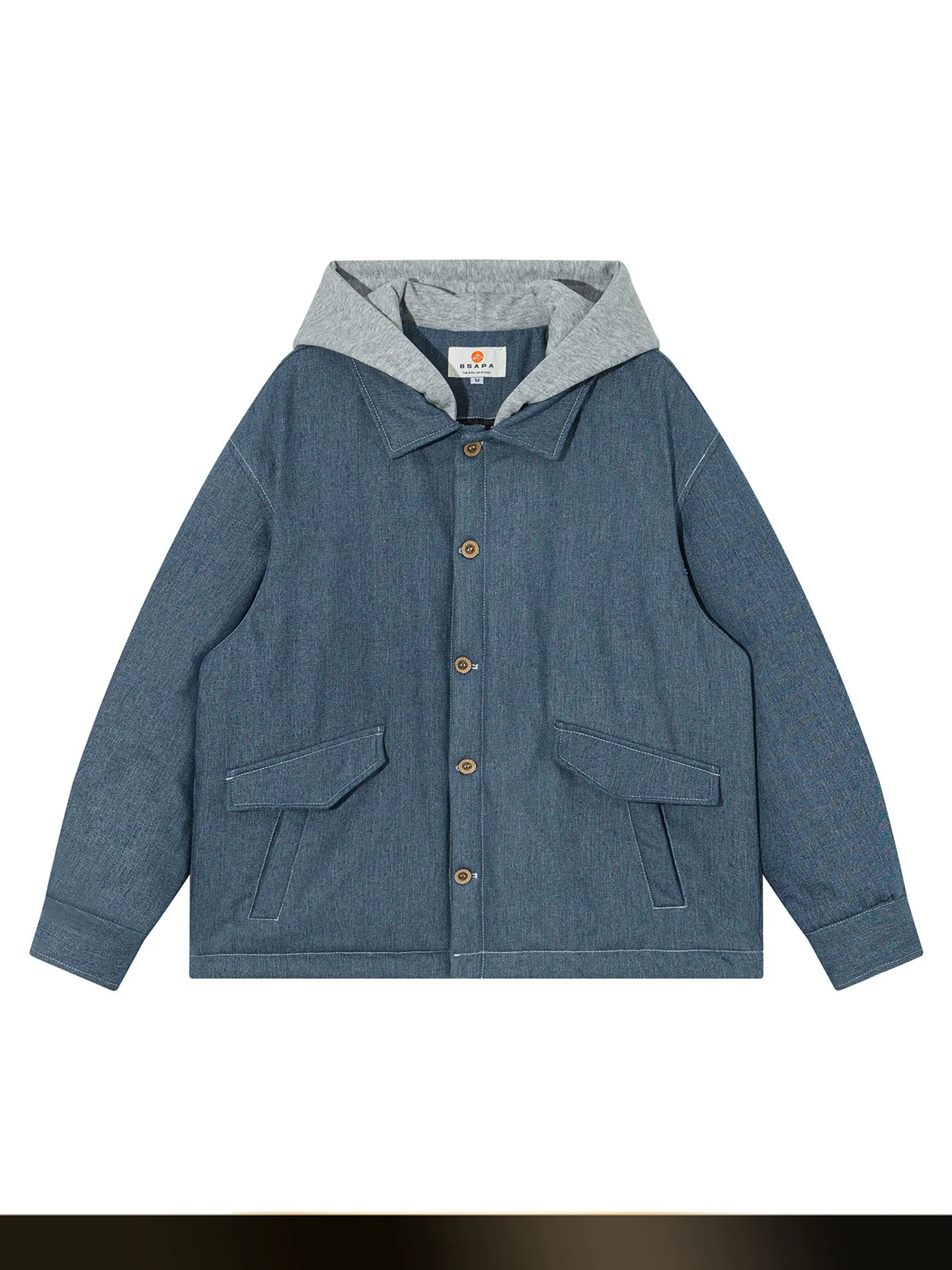 

Ретро-японская утепленная хлопковая куртка с капюшоном для мужчин, зимняя повседневная одежда, теплая джинсовая куртка для пар, бренд Nted