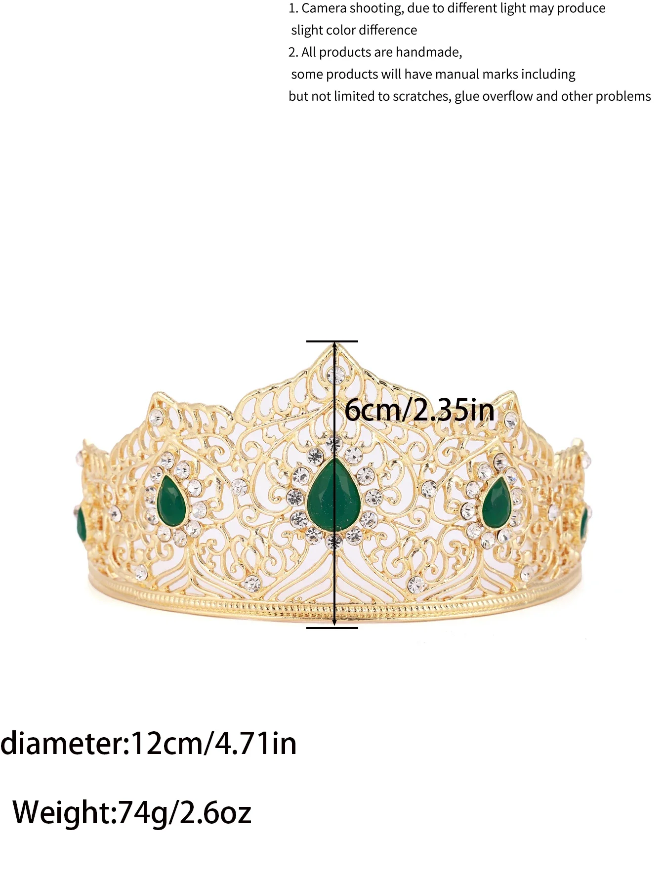 Moroccan Women's Luxury Headdress - Rhinestone-Encrusted Bridal Wedding Jewelry, Fashion Headchain & Gift