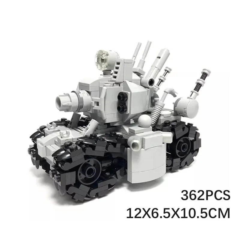 Action Figure Metal Slug Tank SUPER 24110 Super Vehicle 001 Assembled Models Toys Gray Figurine Building Blocks MOC Toys Gifts