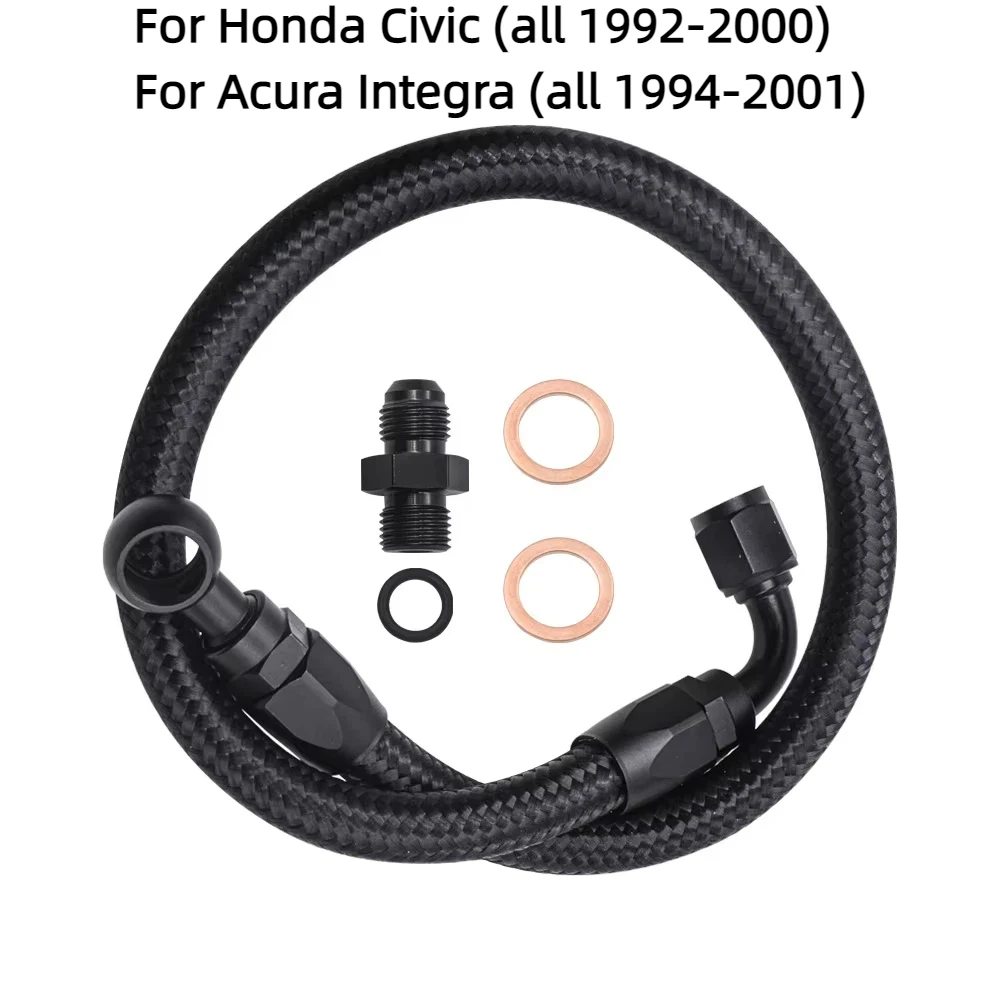 

(1994-2001)(1992-2000) For Civic Braided Fuel Line For Honda Acura Integra B/D Series D15 D16 B16B B16A B18C D16 Fuel Hose