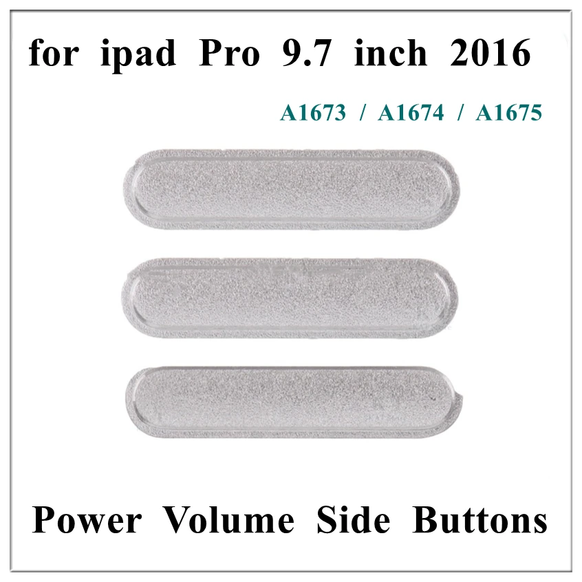 10 Sets Power Volume On Off Key Switch Button Replacement for iPad Pro 9.7 Inch 2016 A1673 A1674 A1675 Side Buttons Repair Parts