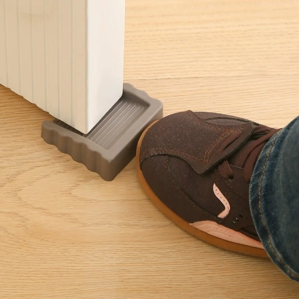 Two-Way Non Slip Door Stop Wedge Rubber Small Cube Doorstops Door Stops for Bottom of Door on Home Office Workshops Stop Wedge