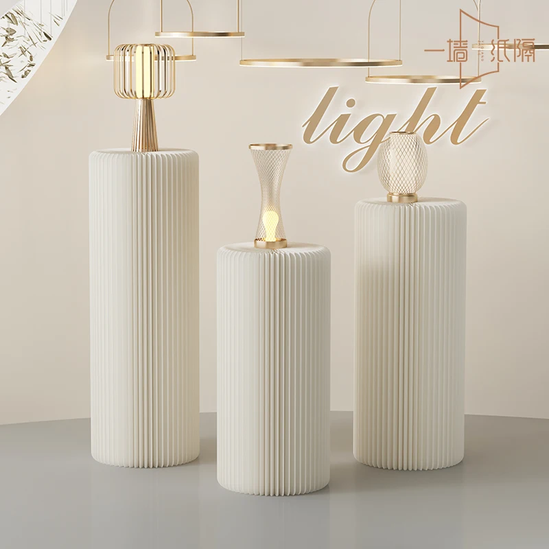 للطي ورقة أسطواني عرض موقف نافذة عرض موقف عرض موقف عرض موقف زخرفة طاولة ناكاجيما المستديرة