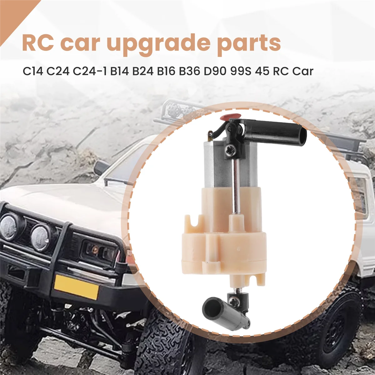 BAAA-180 モーターギアボックス WPL C14 C24 C24-1 B14 B24 B16 B36 MN D90 MN99S MN45 RC カーアップグレードパーツアクセサリー