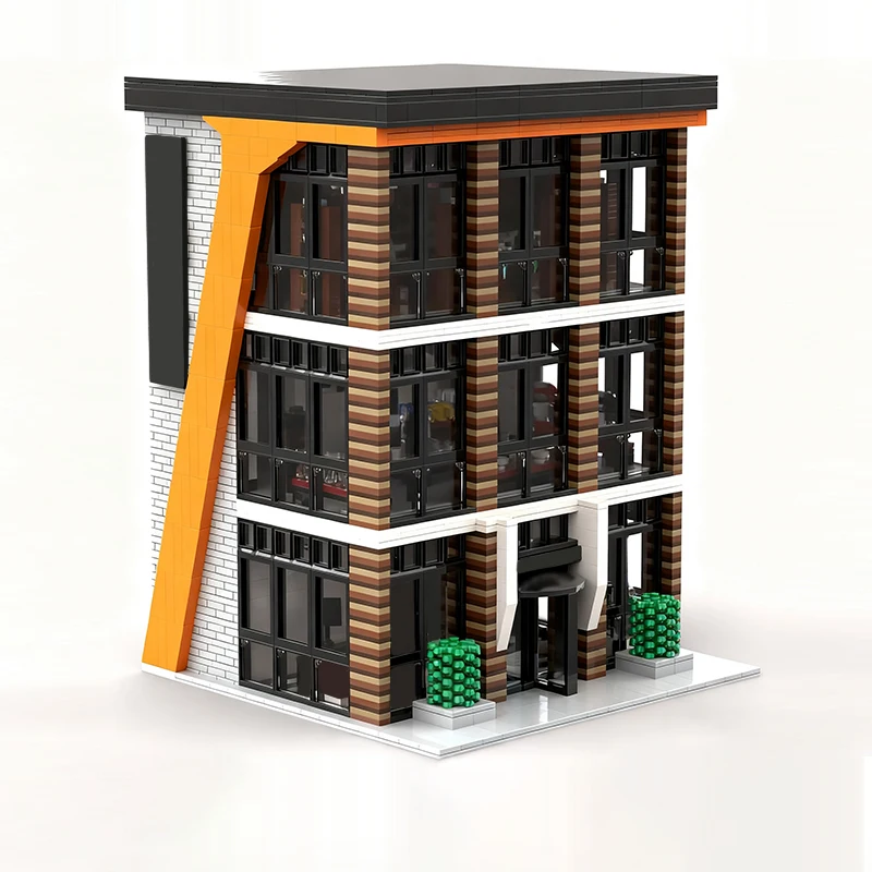 City Street View Model MOC Building Bricks New Yorker Shopping Mall Modular Technology Children Holiday Gifts Assemble Toys Suit