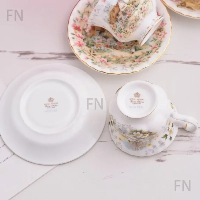 European Royal Style Countryside Series Ceramic Coffee Cup Dish Household Utensils British High End Tea Set Tea Cup Gift Box