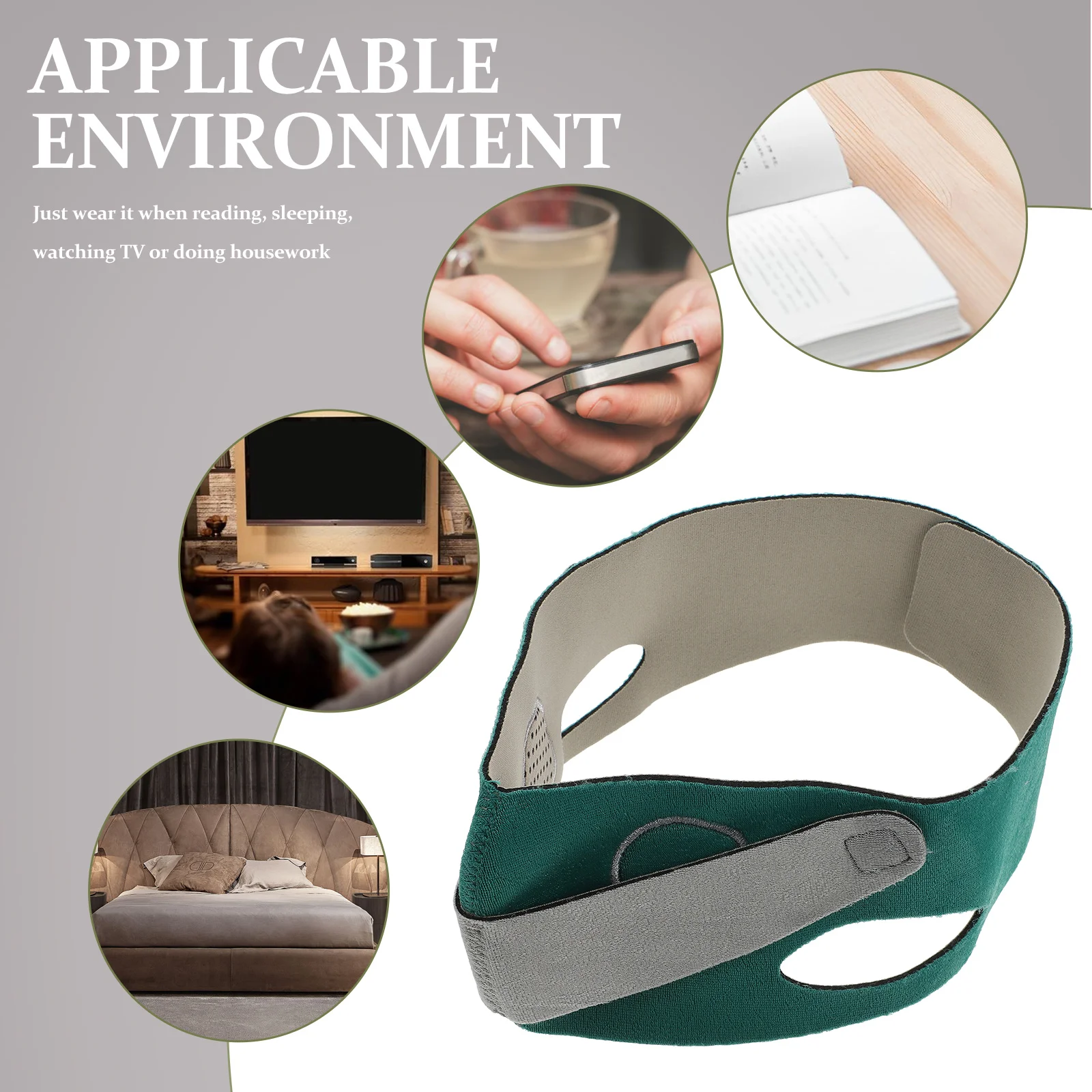 

1 pc Reusable Face Tool Double Chin Reducer Chin Lifting Strap Skin Friendly Breathable Elastic Facial Lifting Belt