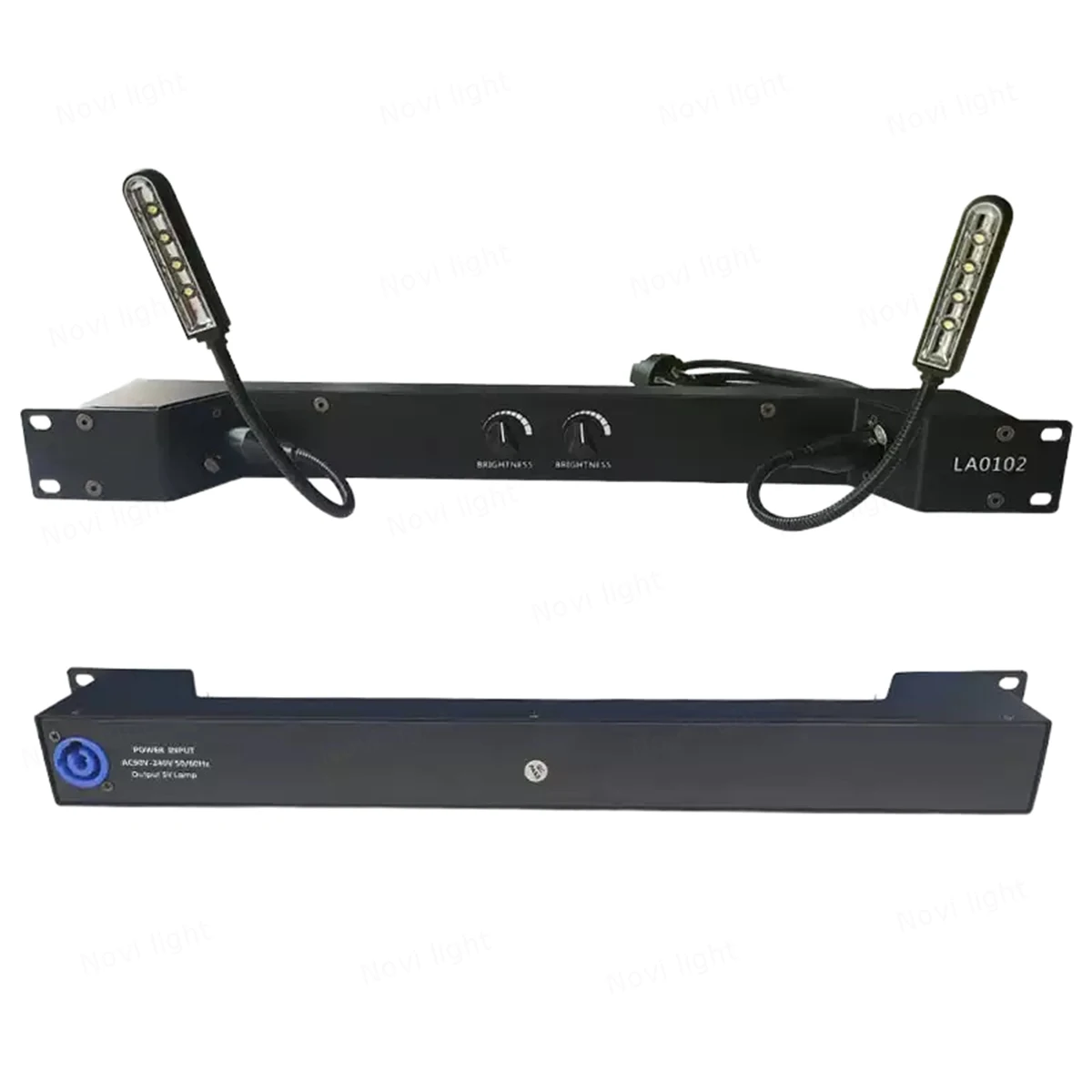 1U 19’ Cabinet Lighting LED Gooseneck Lamp 360 Degrees Adjusted Audio Amplifier Stage Light Electric Cabinet Equipment