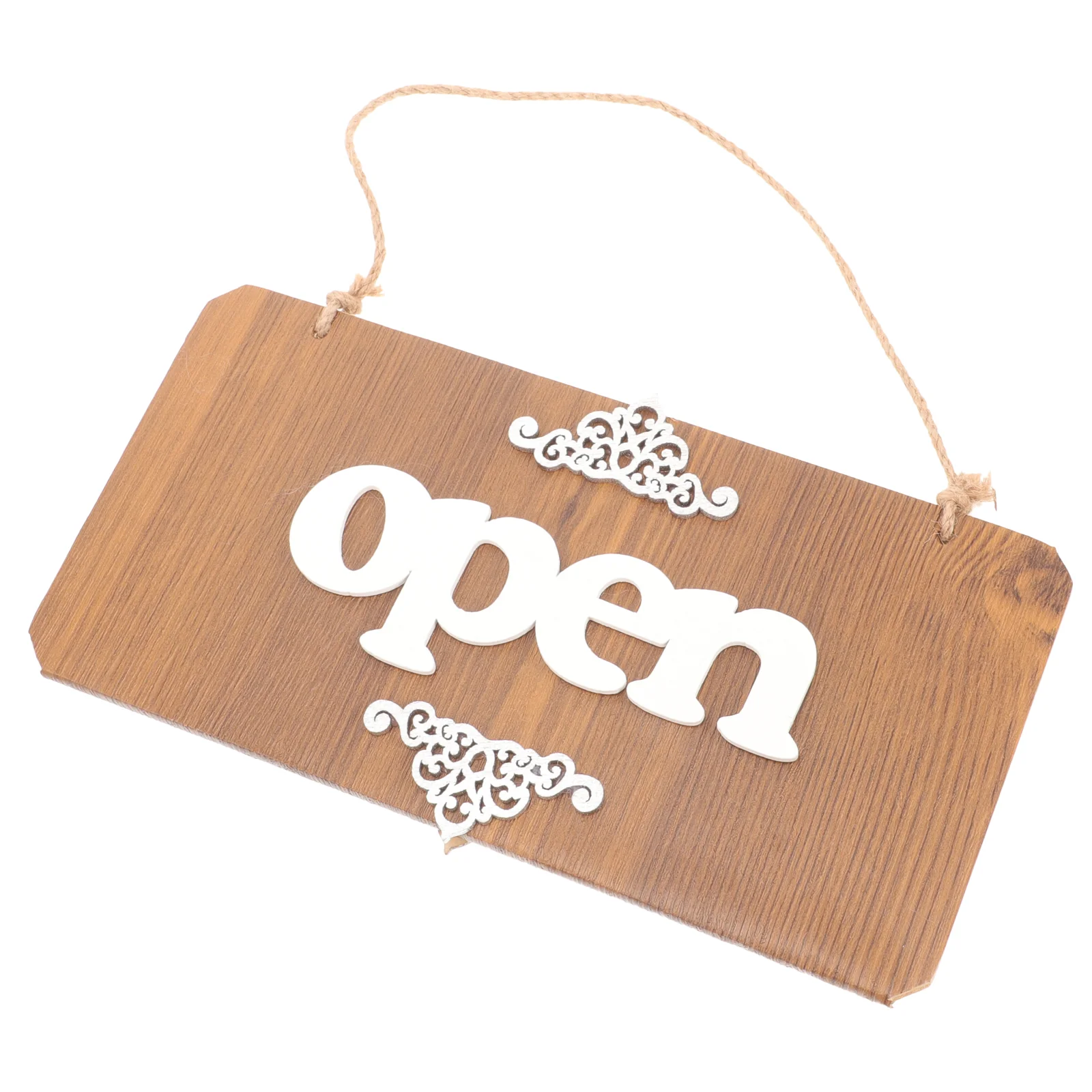 Door Plate Ornaments Signs for Gate Office Open Closed Slide Custom Light up Wooden Business Store The