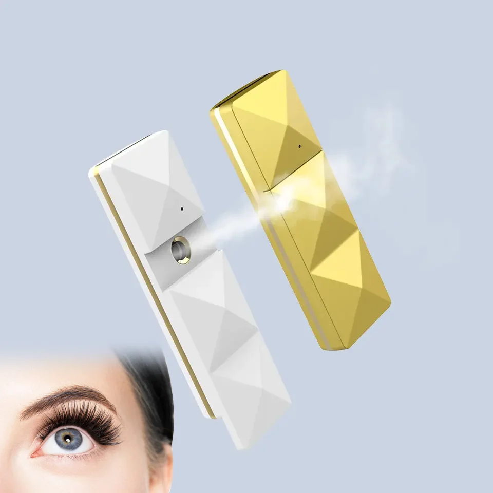 Nano Facial Steamer Mist Spray Eyelash Extensions Cleaning Pores Water SPA Moisturizing Hydrating Face Sprayer USB Rechargeable