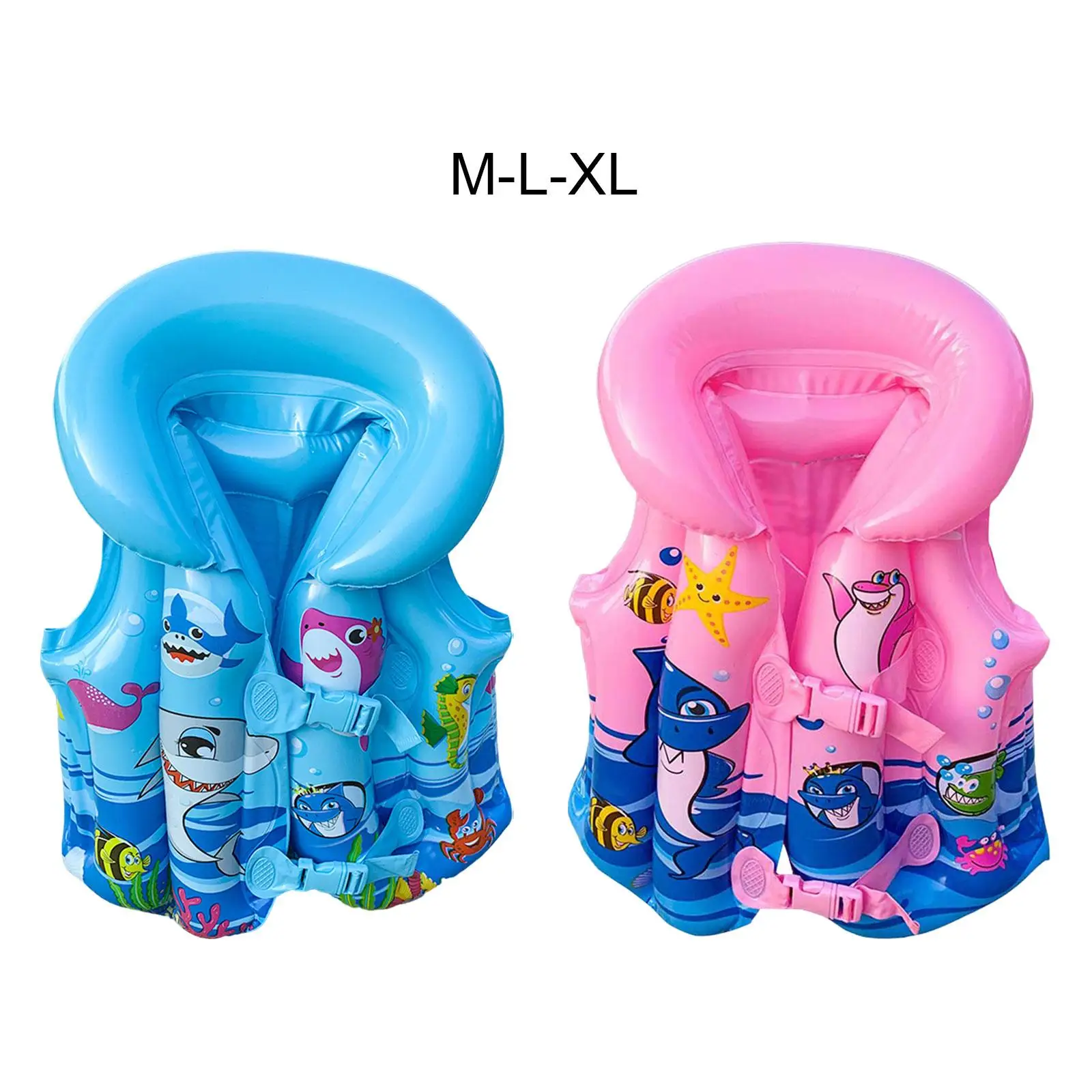 Kids Inflatable Swim Vest Float Swimsuit Buoy Aid for Kayak Fishing Surfing