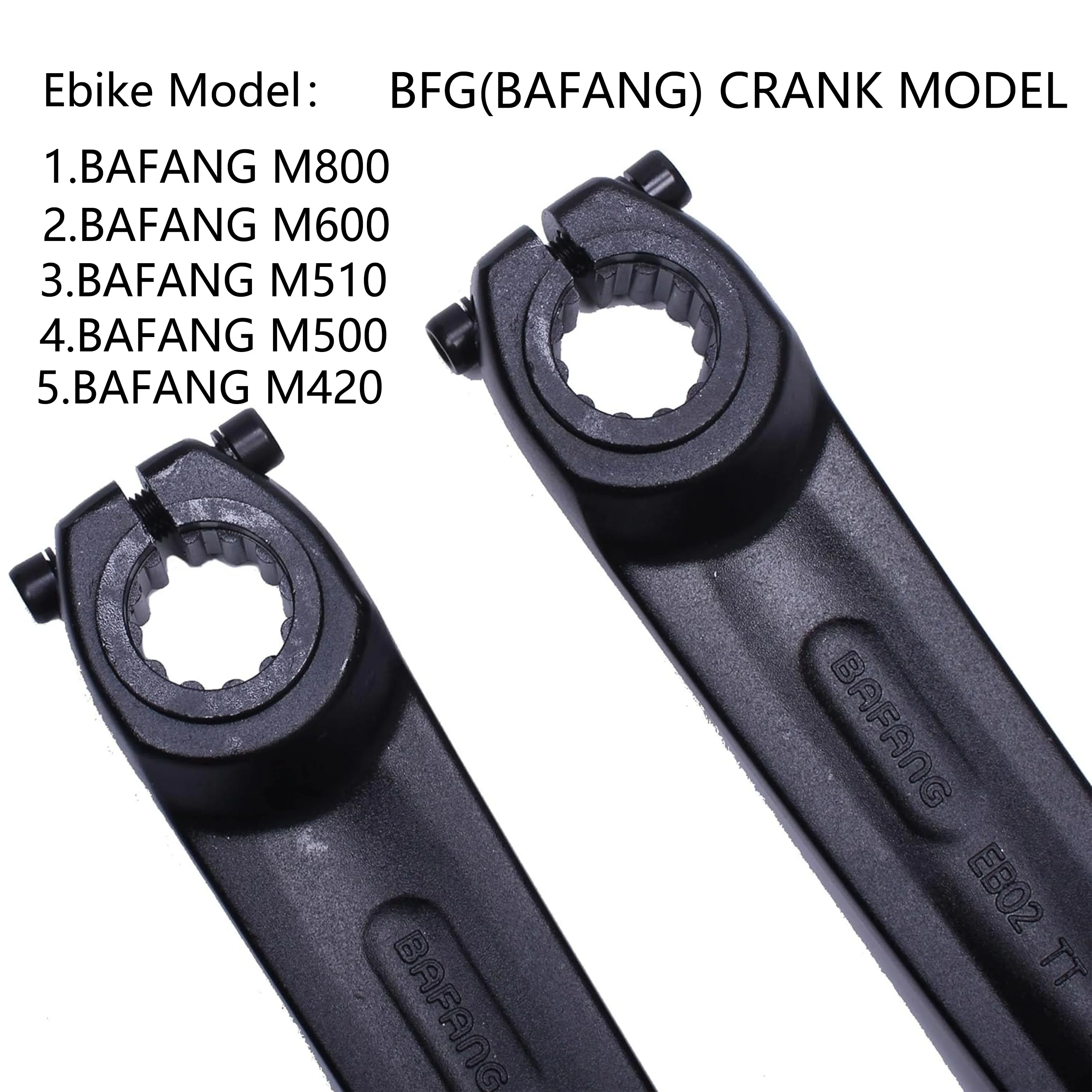 PROWHEEL 152MM/160MM/165MM/170MM Bicycle Crank Arm E-Bike BAFANG M600 M510 M500 M420 Electric Bike Motor Mid Mounted Motor