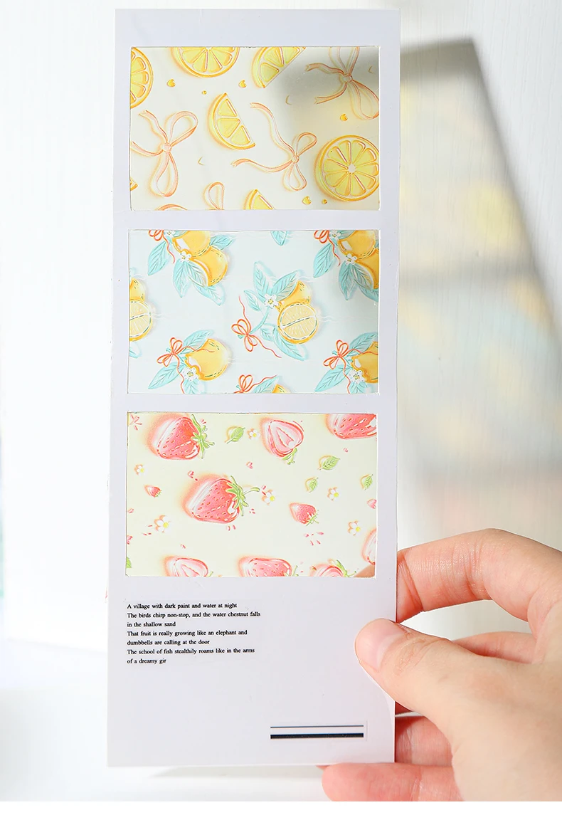 Journal GO 5cmx2m Crystal Cute Sticker Journaling Tape for Card Craft Decoration Scrapbook diy Masking Tape Stationery