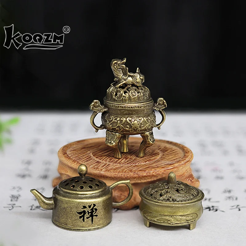 Mini Zen Style Incense Alloy Mini Boshan Incense Burner Chinese Ancient Home Indoor Decoration Sandalwood Stick Cense Holder