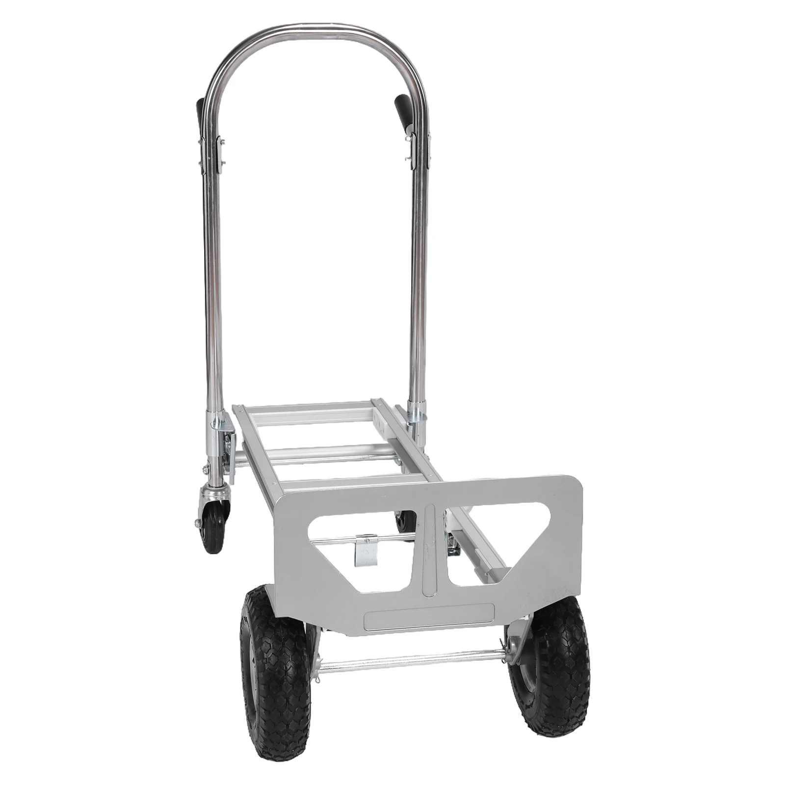 

2-in-1 Convertible Hand Truck with Wheels Aluminum Folding Hand Truck 800LBS Capacity for Logistics Shopping Home Office Moving