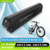 For Accolmile ROCKET BEAR 1S Electric Bicycle Battery Akku 48V 52V 17.5Ah 21Ah Battery for Accolmile ROCKET BEAR 1S Ebike