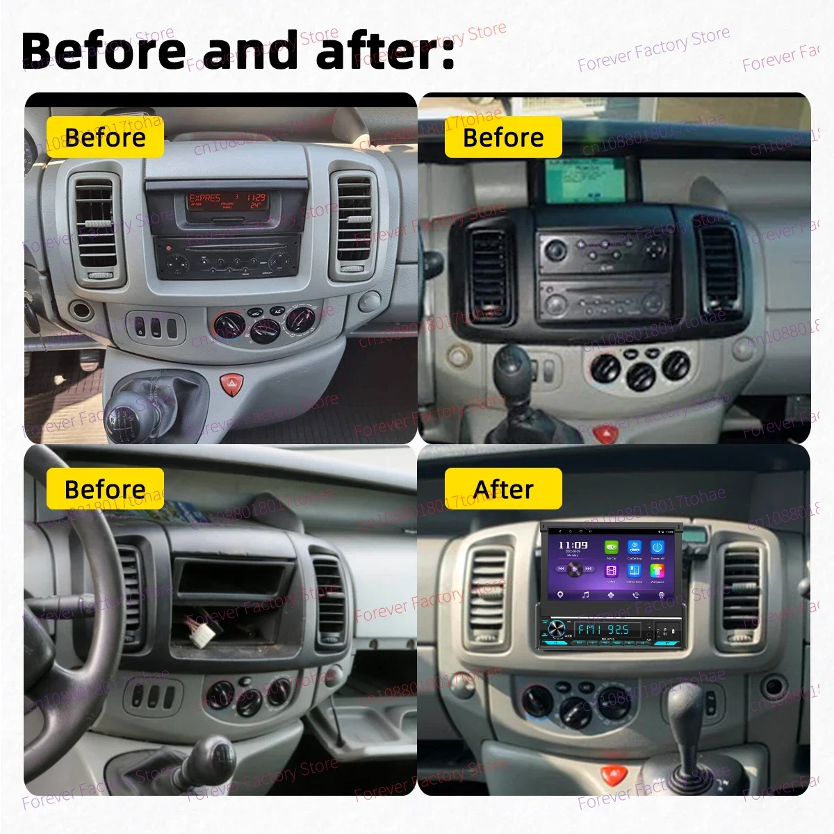 7 "شاشة قابلة للسحب 1Din راديو أندرويد لرينو ترافيك I 2002-2010 Carplay سيارة الوسائط المتعددة أندرويد السيارات ستيريو رئيس وحدة لتحديد المواقع