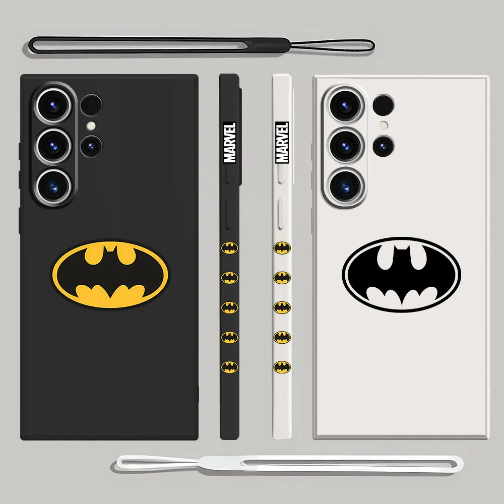 B-Batman-Super etui z Logo Samsung Galaxy S22 S23 Ultra 5G S21 Plus S24 Ultra S20 FE S23 5G miękkie silikonowe etui Capa