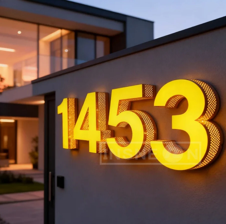 Custom Led Light Signs 3d Logo Business Sign Wall Letter Luminous Advertising Personal Design Signage Company Luxury Brand Neon