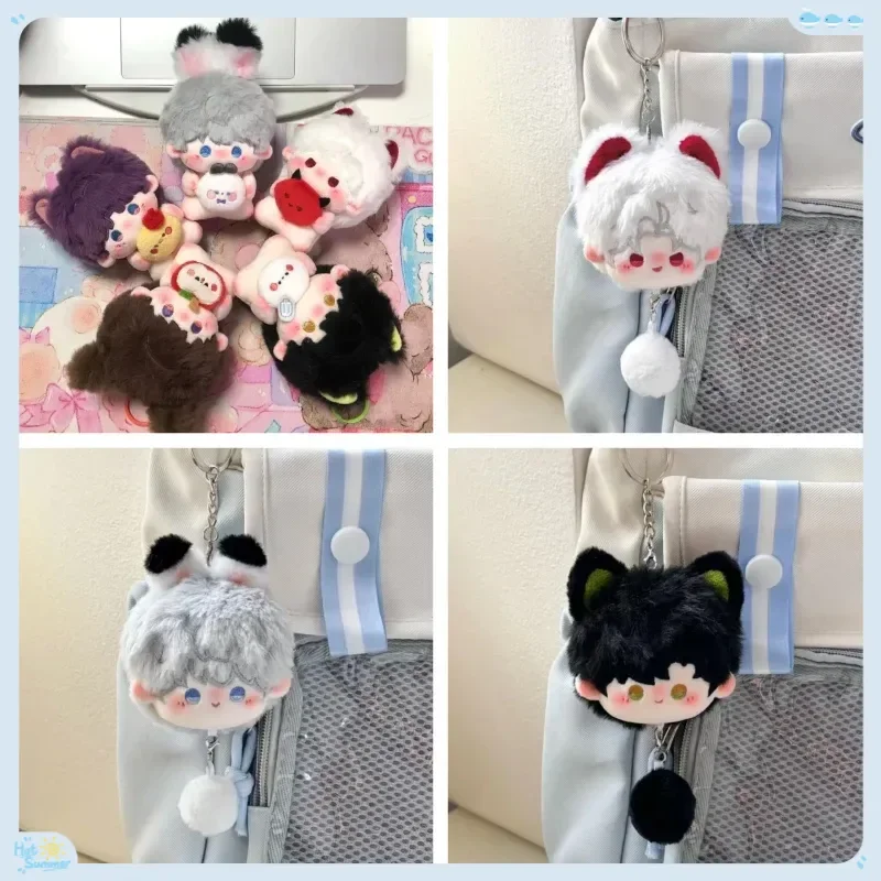 

10cm Game Love And Deepspace Peripheral Plush Toy Rafayel Xavier Zayne Caleb Sylus Animal Ear Mini Cute Pendant Cosplay Keychain
