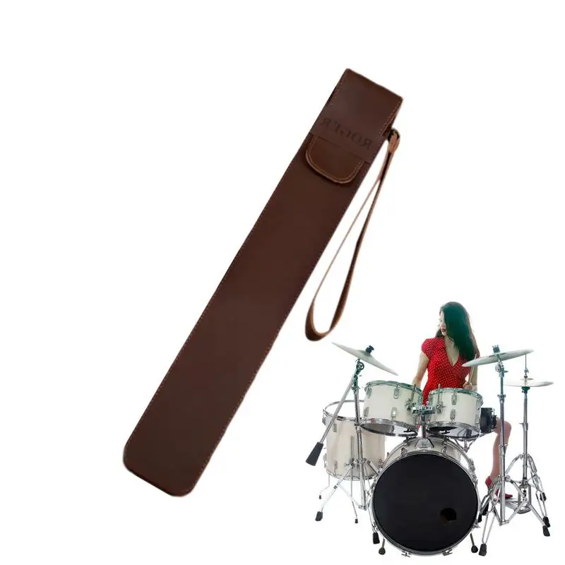 

Drum Stick Bag Portable Drumsticks Bag With Handle Drumstick Holder Bag PU Drumstick Handbag Storage Case Bag For Percussion