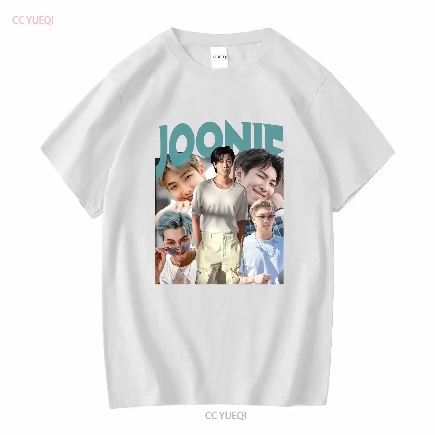 تي شيرت Namjoon الكلاسيكي RM تي شيرت kpop هدية لمحبي الأكمام الطويلة أو القصيرة عتيقة مغسولة برسومات أنيقة ومتعددة الاستخدامات ملابس الشارع غير رسمية #4