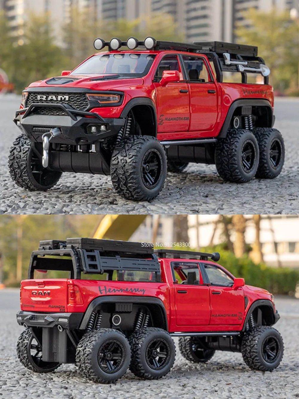 1:32 Mammoth Raptor F150 Legierung Modell Auto Spielzeug Sound Licht Diecast Metall Zurückziehen Off-road Pickup Modelle Sammlung Kinder geschenke – Detail 14