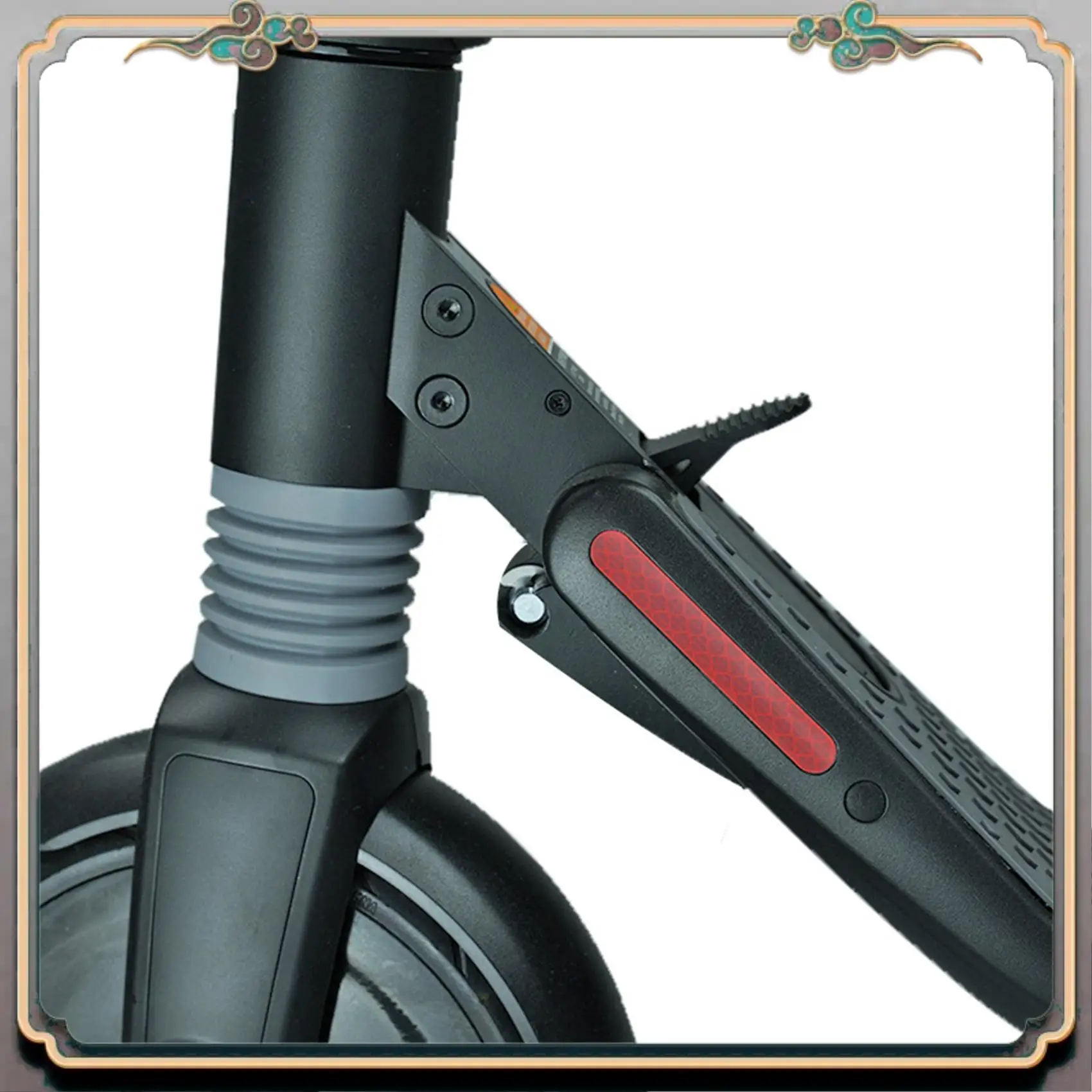 

Reliable-Front Rear Wheel Cover Protective Shell Reflective Sticker For Ninebot Max G30 Scooter Accessories 4PCS