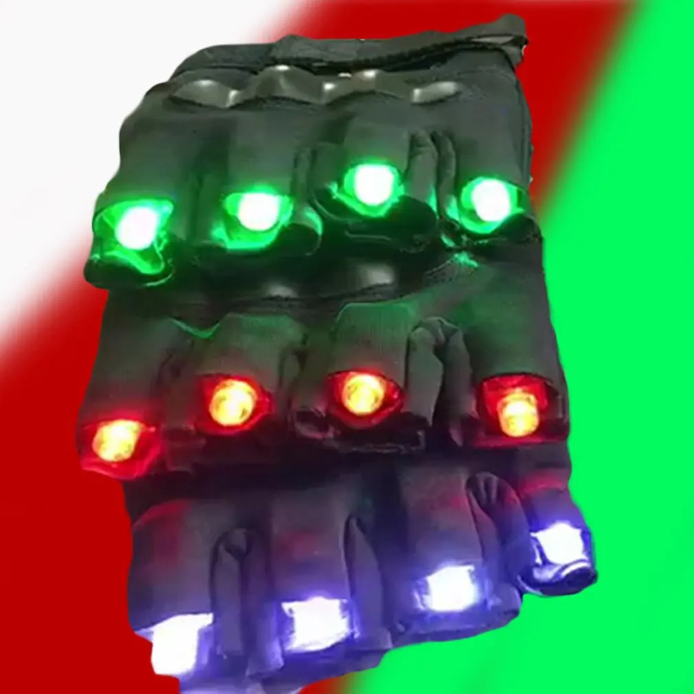 Laser Gloves Flashing LED Gloves Colorful Finger Lights Bright Props for Carnival Dance Costume Easter Party Favors Glow Mittens