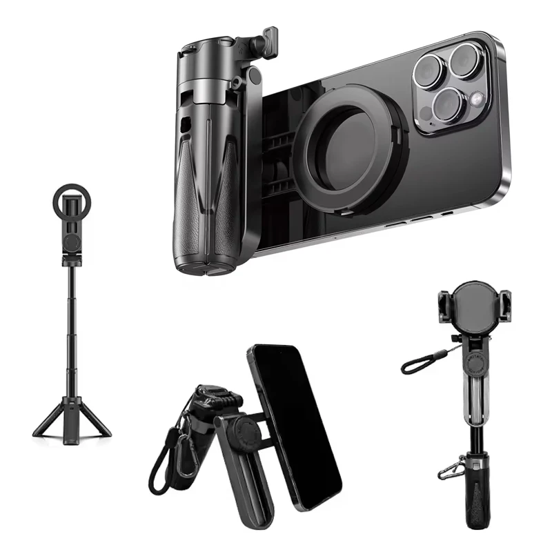 

Upgraded Multi-Function Foldable Magnetic Phone Holder Selfie Stick DSLR-Style Rotation Tripod Portable Remote Control Upgraded