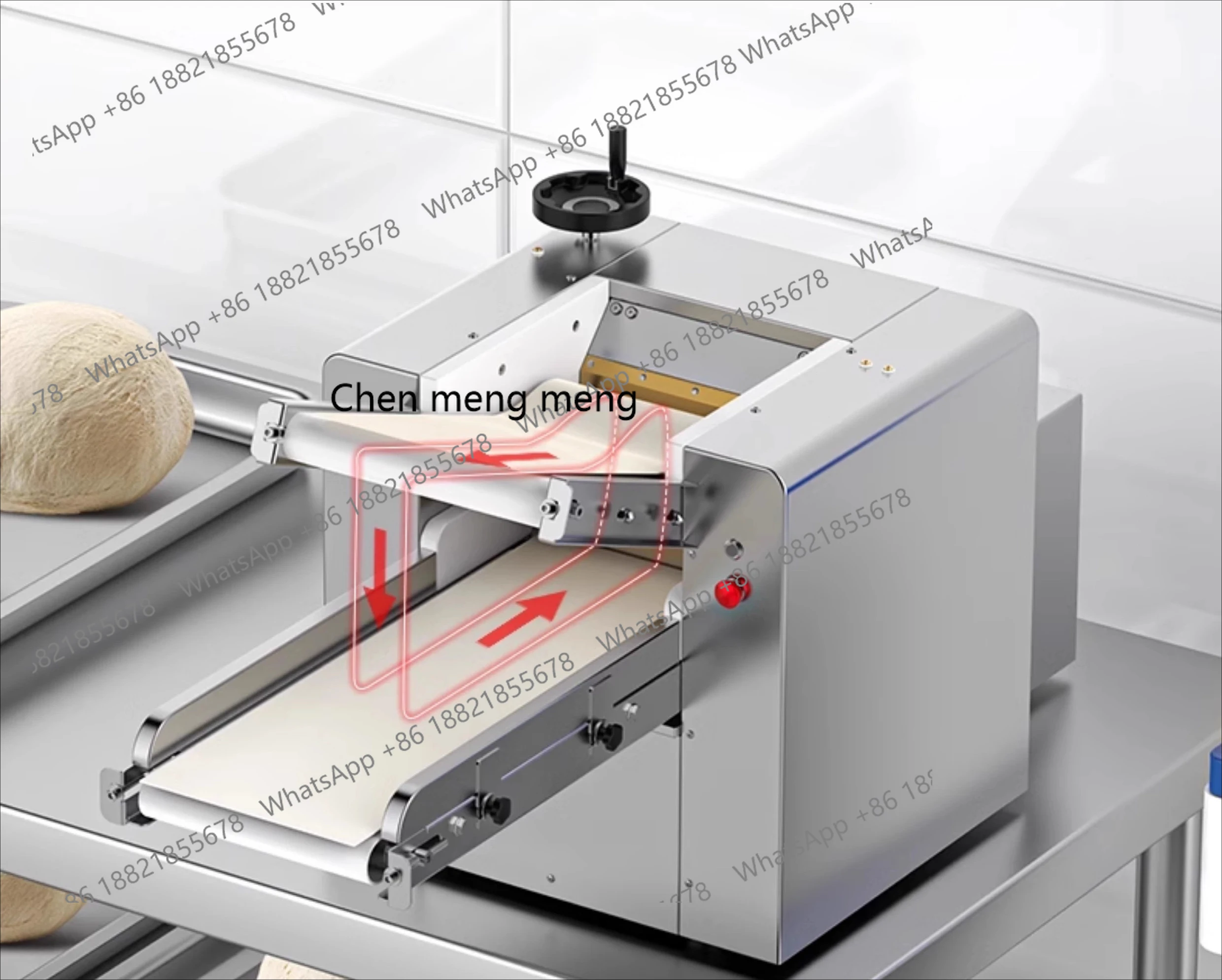 

Knife-free Commercial Noodle Press Electric Large Noodle Machine Kneader Stainless Steel Automatic