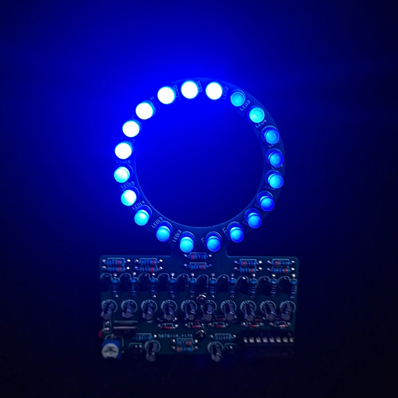 DIY CD4017 Circular Gradient LED Flow Light DIY Electronic Kit Fun Soldering Parts