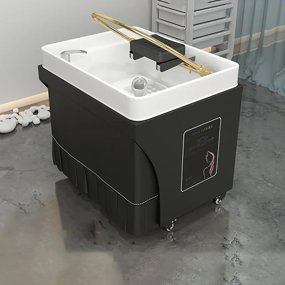 

Уникальная современная кровать для шампуня, скандинавская мода, простая эргономичная кровать для шампуня, деликатесная эстетичная мебель для салона Cadeira De Barbearia