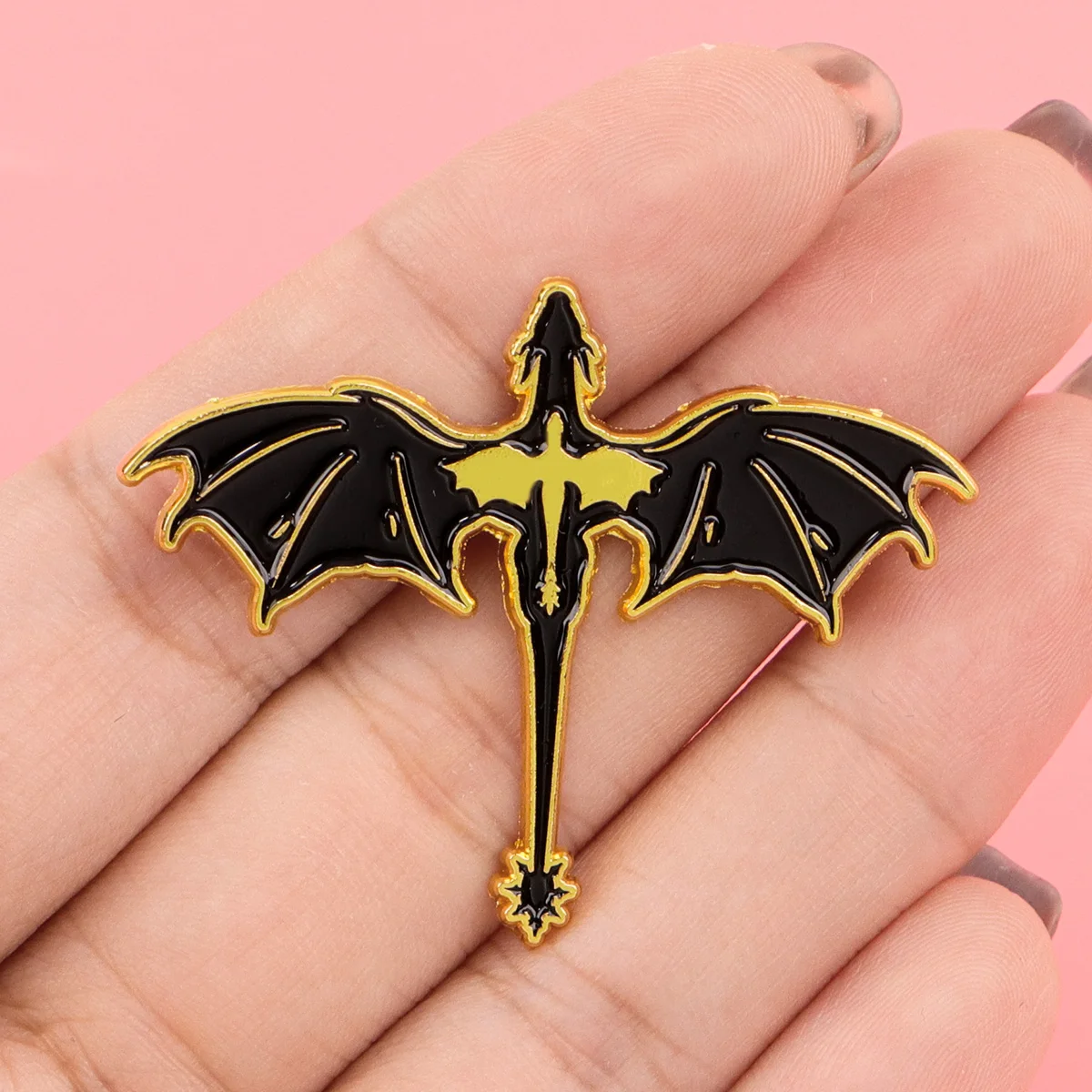 Fantasy Fourth Wing Enamel Pins Cartoon Anime Brooch Lapel Pin Badge on Backpack Clothing Accessories Fashion Jewelry Fans Gifts