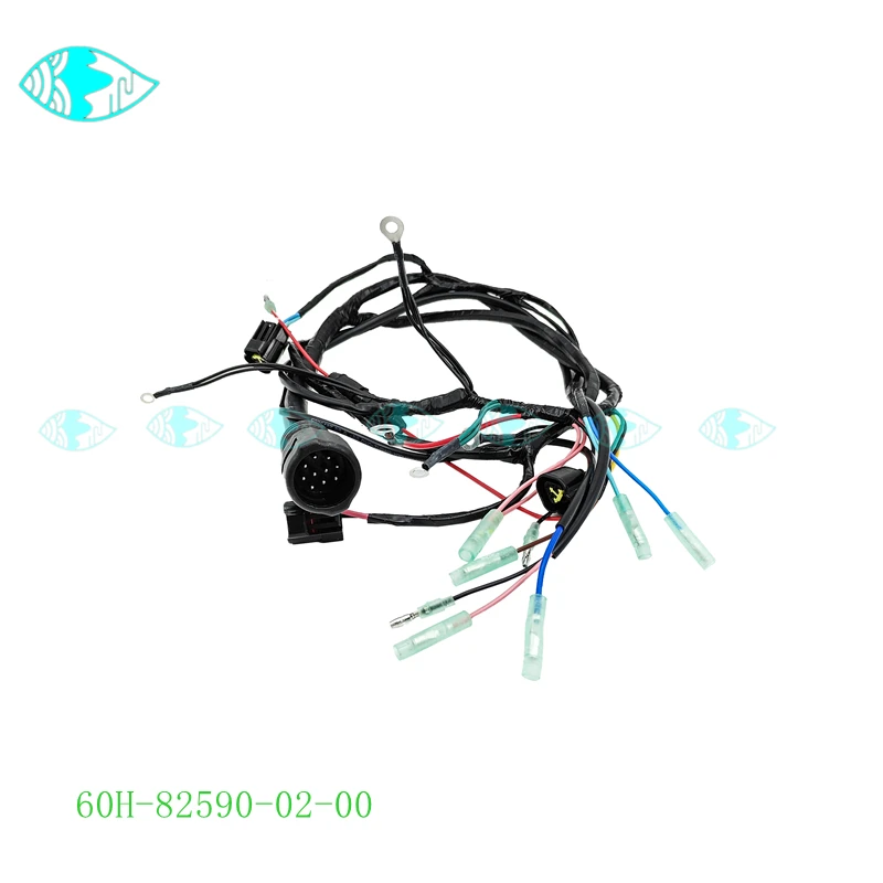 60H-82590-02 Wire Harness Assy 10 Pins For Yamaha Outboard Motor 200A 60H-82590  Boat Engine Parts