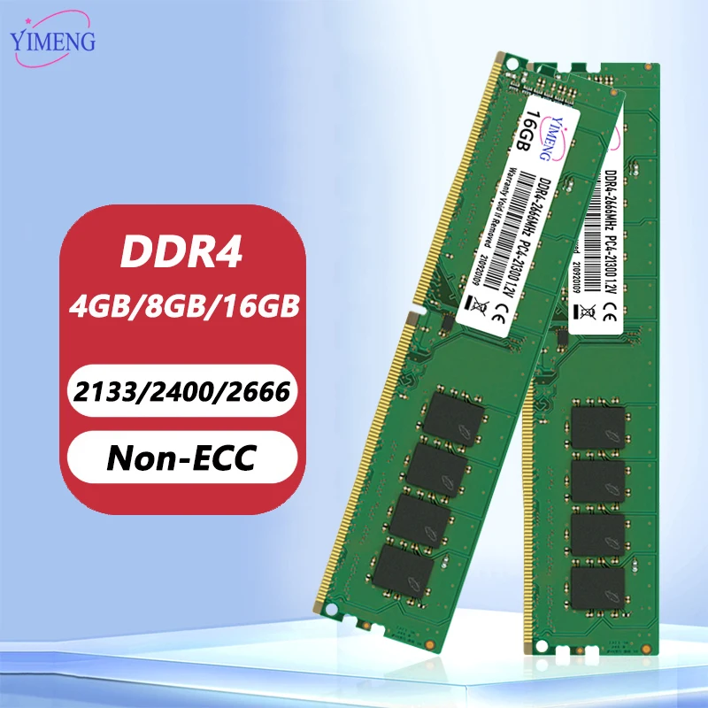 DDR4 4GB 8GB 16GB 32GB Desktop Memoria Ram 2133 2400 2666 3200Mhz PC4 17000 19200 21300 25600 1.2V 288Pin DIMM Memory Ram