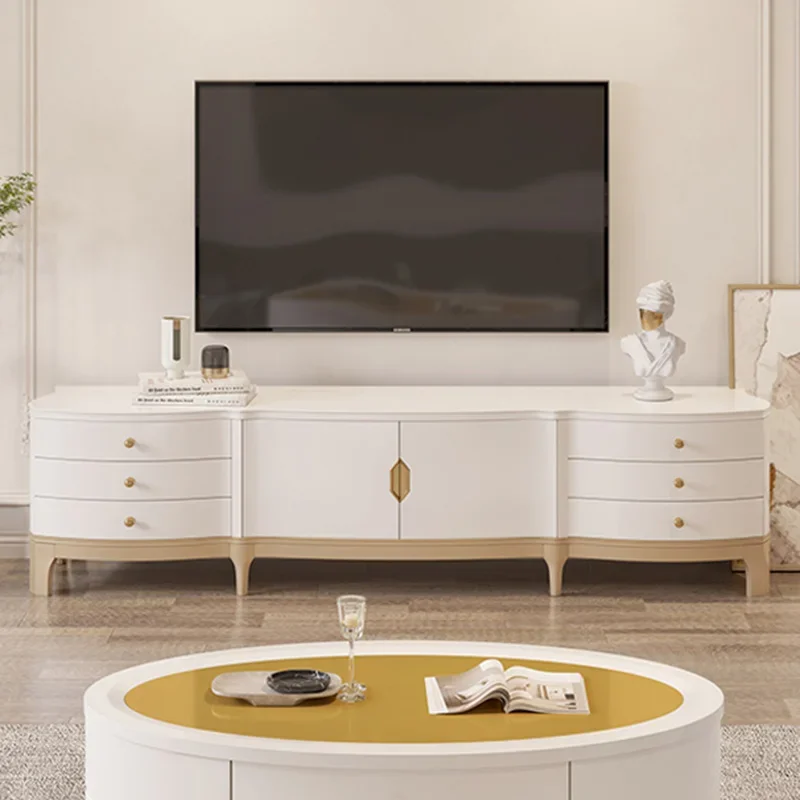 European Gold Leg Tv Cabinet Floor Beauty Floor Board Tv Cabinet Luxury Doors Muebles Salon Moderno Meble Do Salonu