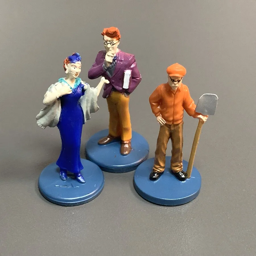 Lot 10PCS Clue Board Game Suspects Pieces Tokens Movers Characters Figurines Model Mini People Miniatures Toy TRPG