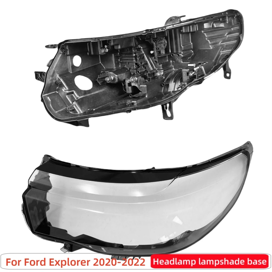 For Ford Explorer 2020 2021 2022 Auto Accessories Car Base Head Lamp Shell Headlamp Back Housing Head Lamp Cover