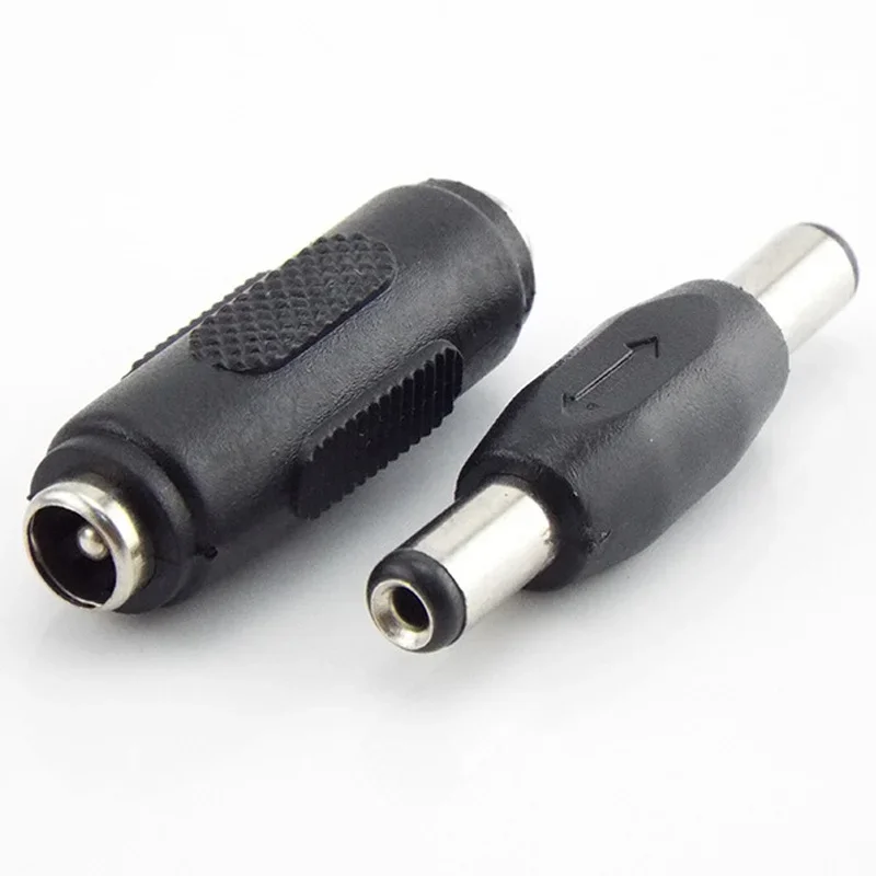 DC-Konverterstecker Doppel-Stecker auf Stecker 5,5*2,1MM / 5,5X2,1mm Buchse auf Buchse Panelmontage-Adapter-Steckverbinder