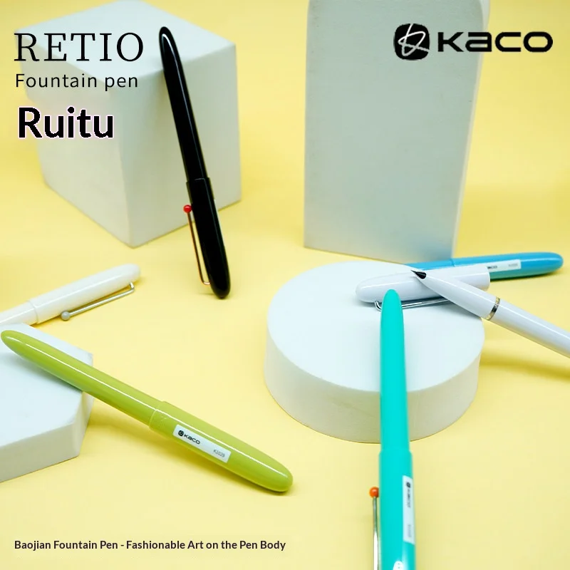 

Новая перьевая ручка KACO в стиле ретро, классический дизайн, наконечник EF 0,38 мм с конвертером для заправки чернил, подарочная коробка, поставка ручек для ежедневного письма