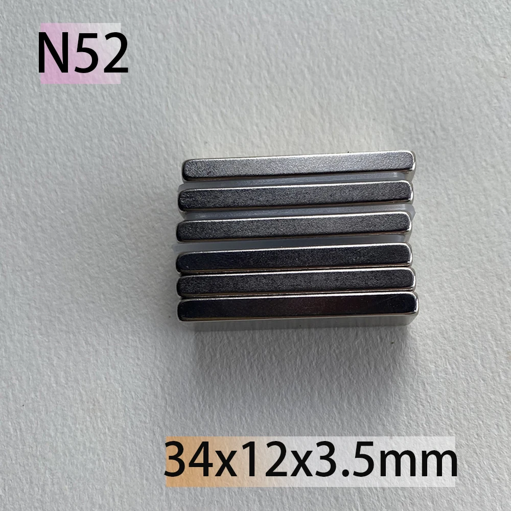N52 34x12x3.5 Magnets Strong Exact Standard  Scooter Motor Aimant Search Fridge Generator Factory Customised Diy  Fridge Science
