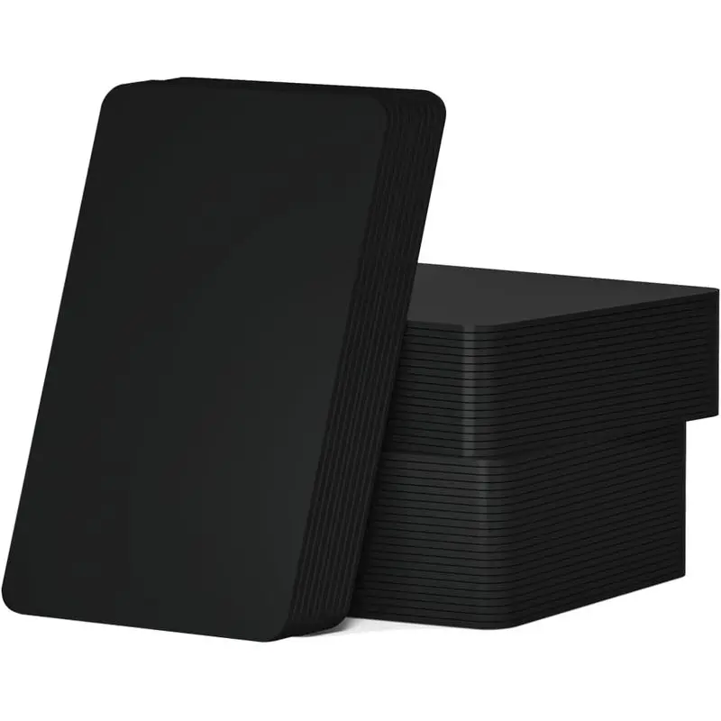13.56MHz RFID NTAG215 Black Blank NFC Cards 504Bytes Programmable Rewritable Tags For NFC Enabled Smartphones
