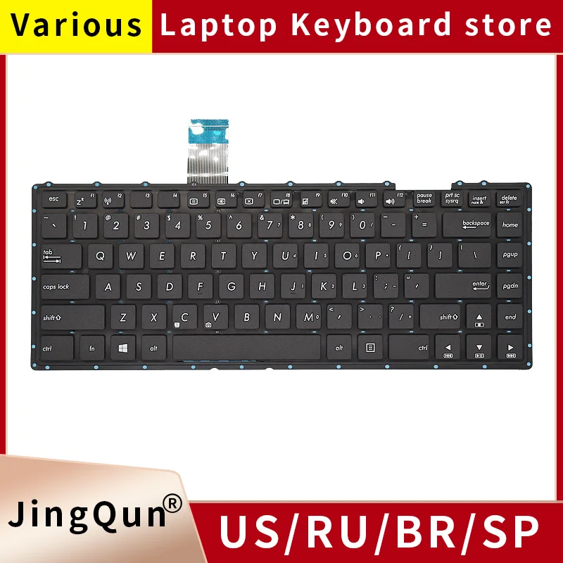 

New Original US Russian Laptop Keyboard For ASUS A450C X450V R409L D452C K450C R409V Y481C F450L W418L A450V F450V X452M X450L