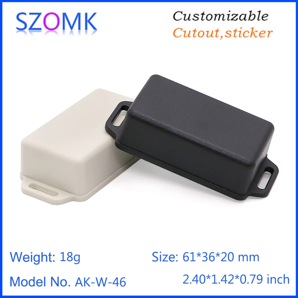 SZOMK Wall mount Plastic enclosure (1Pcs) 61*36*20mm small plastic box distribution box plastic box electronics