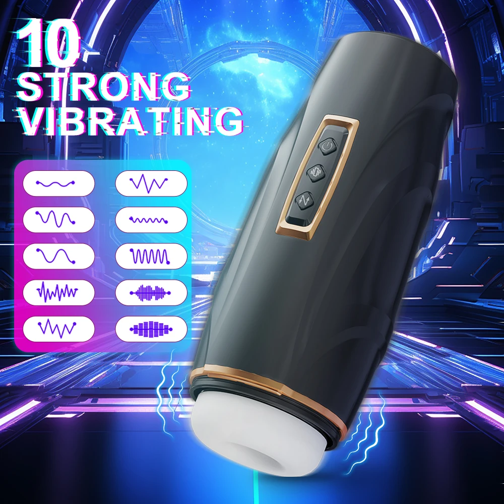 Automatic Male Masturbator Telescopic Vibration Masturbation Cup Penis Blowjob Piston Machine Adults Supplies Sex Toys for Men