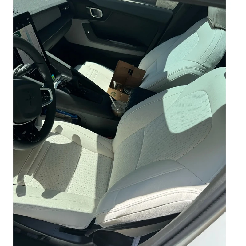 For 2019 2020 2021 2022 2023 2024  XC40 Custom Fit Premium Faux Leather Seat Covers 5 Seats Accessory Covers Front Rear
